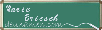 Marie Briesch Visitenkarte